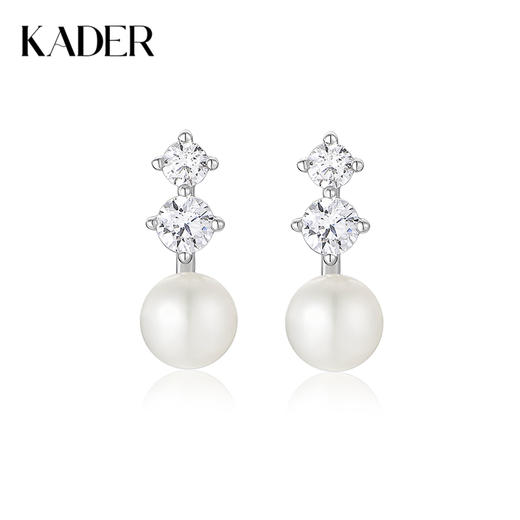 卡蒂罗/KADER 钟爱耳钉 925银经典轻奢经典时尚造型设计耳饰 优雅温柔复古配饰简约大气梦幻百搭礼物 礼盒闺蜜同款 商品图0