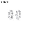 卡蒂罗/KADER 爱心圆环耳环 925银经典几何爱心造型优雅复古设计耳饰 精致立体优雅百搭通勤配饰闪光少女 女生女友 商品缩略图0