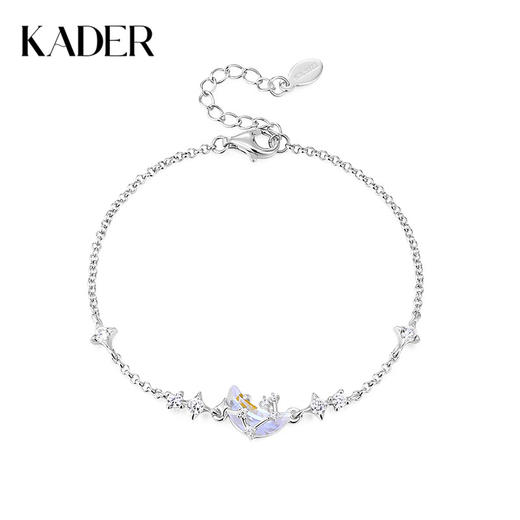 卡蒂罗/KADER 幻梦星月项链 月落星河手链 925银闪耀银河梦幻月光石可调节配饰 轻奢高级感清冷手饰 闺蜜女友礼盒 商品图0