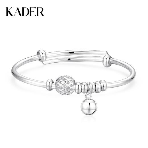 卡蒂罗/KADER 小灯笼手镯 990足银新中式古典灵动灯笼造型东方美学可推拉银镯 精致小巧平安好运配饰 礼盒款女友 商品图0