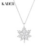 卡蒂罗/KADER 流光枫叶项链 925银浓浓秋意浪漫满钻吸睛款可调节锁骨链 温柔气质优雅仙气配饰 母亲节520女友 商品缩略图0