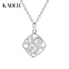 卡蒂罗/KADER 荷塘月色项链 新中式国潮古风好事莲莲可调节锁骨链 镂空设计古典汉服穿搭东方美学吊坠 925银 闺蜜同款 商品缩略图0