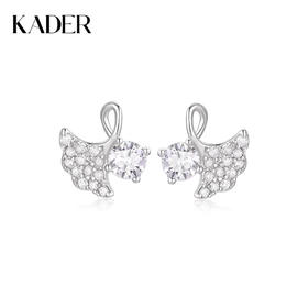 卡蒂罗/KADER 三生有杏系列 杳有灵心耳钉 925银莫桑石新中式国风设计耳饰 闪耀吸睛好运款配饰 送女生礼盒款