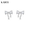 卡蒂罗/KADER 在逃公主系列 梦境蝴蝶结耳钉 925银幻梦蝴蝶大颗锆石闪耀设计耳饰 梦幻甜美璀璨吸睛恋爱告白配饰 商品缩略图0