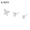卡蒂罗/KADER 三件套 闪闪蝶舞耳钉 925银轻奢时尚花蝶造型闪耀璀璨设计耳饰 小众个性梦幻精致配饰 女友礼盒情人节 商品缩略图0