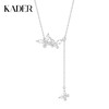 卡蒂罗/KADER 蝴蝶密语项链 925银璀璨蝶舞耀眼设计轻奢高级流苏款可调节锁骨链  梦幻吸睛闪耀百搭配饰 情人节 商品缩略图0