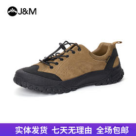 【自营】J&M/快乐玛丽  快乐玛丽登山鞋男2024春季户外徒步厚底耐磨防滑时尚休闲鞋男 65609M