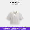 【自营】coach/蔻驰  女士短款针织POLO衫短款设计感含羊绒 CT395 TY3 商品缩略图0