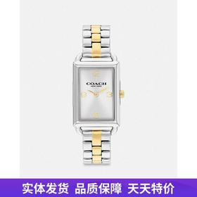 【自营】coach/蔻驰  休闲手表女式甜美方形间金时尚潮流腕表 CS621 TT   WMN