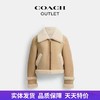 【自营】coach/蔻驰  奥莱女士短款真皮羊皮夹克外套加厚冬季 CV317 SND 商品缩略图0