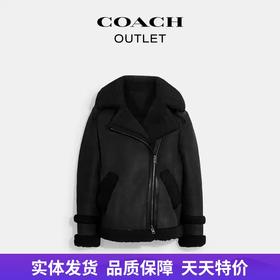 【自营】coach/蔻驰  女士飞行员夹克 CE398 BLK