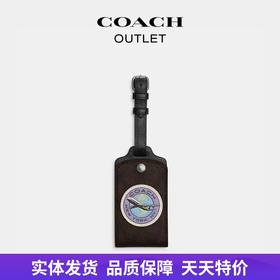 【自营】coach/蔻驰  男士经典标志旅行贴饰行李挂牌 CL426 QBMAA