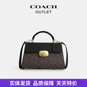 【自营】coach/蔻驰  女士经典标志ELIZA顶部手柄手袋 CP007 IMAA8