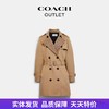 【自营】coach/蔻驰  女士经典标志翻领中款风衣 CR119 EAL 商品缩略图0