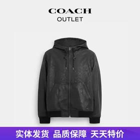 【自营】coach/蔻驰  奥莱男士压纹皮革外套舒适休闲外套 CK513 OY2