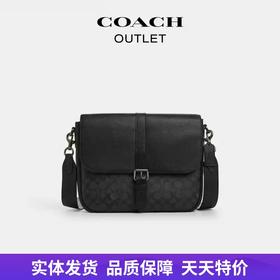 【自营】coach/蔻驰  男士经典标志老花WARREN 信使包商务单肩斜挎包 CW214 QBMI5