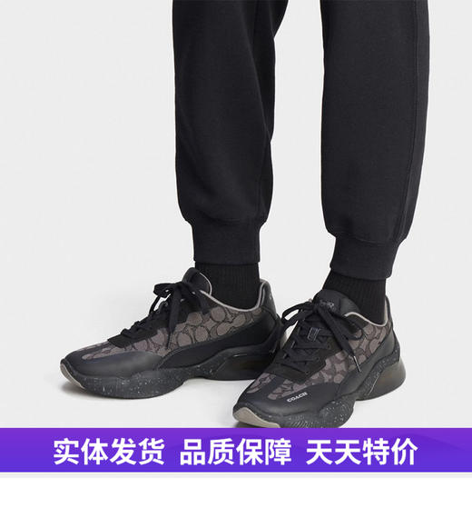 【自营】coach/蔻驰  奥莱男士CITYSOLE跑鞋 C8812 BLK 商品图0