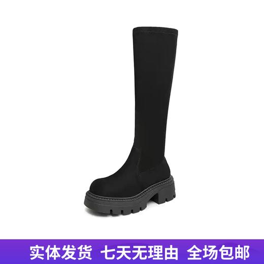 【自营】百丽 Tata/他她2023冬时尚休闲厚底潮流时装靴女新款 WE601DG3 商品图0