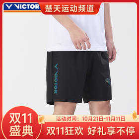 【双11大促进行中】正品VICTOR胜利羽毛球服男款短裤R-30207 女款威克多训练针织运动短裙K-31302