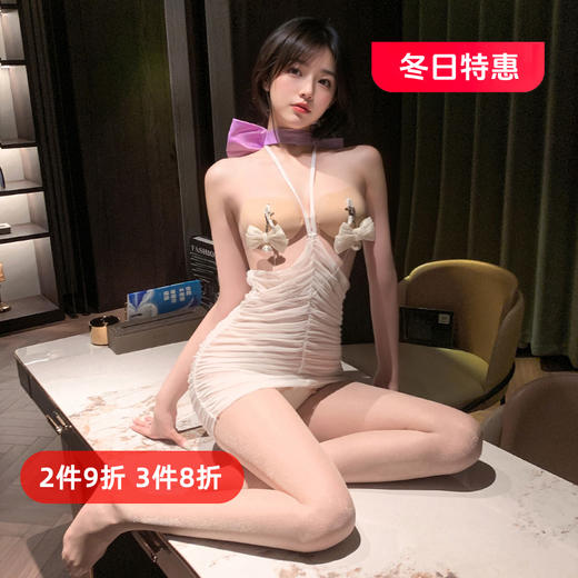 流光蝴蝶结可调节铃铛乳夹7692 商品图0