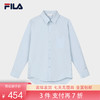 3件折上7折【自营】FILA/斐乐  情侣款梭织长袖衬衫2024春季新款时尚休闲纯棉上衣 F11U415401FBU 商品缩略图0