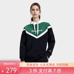 3件折上7折【自营】FILA/斐乐  女子场下网球连帽卫衣 A11W313202FNV