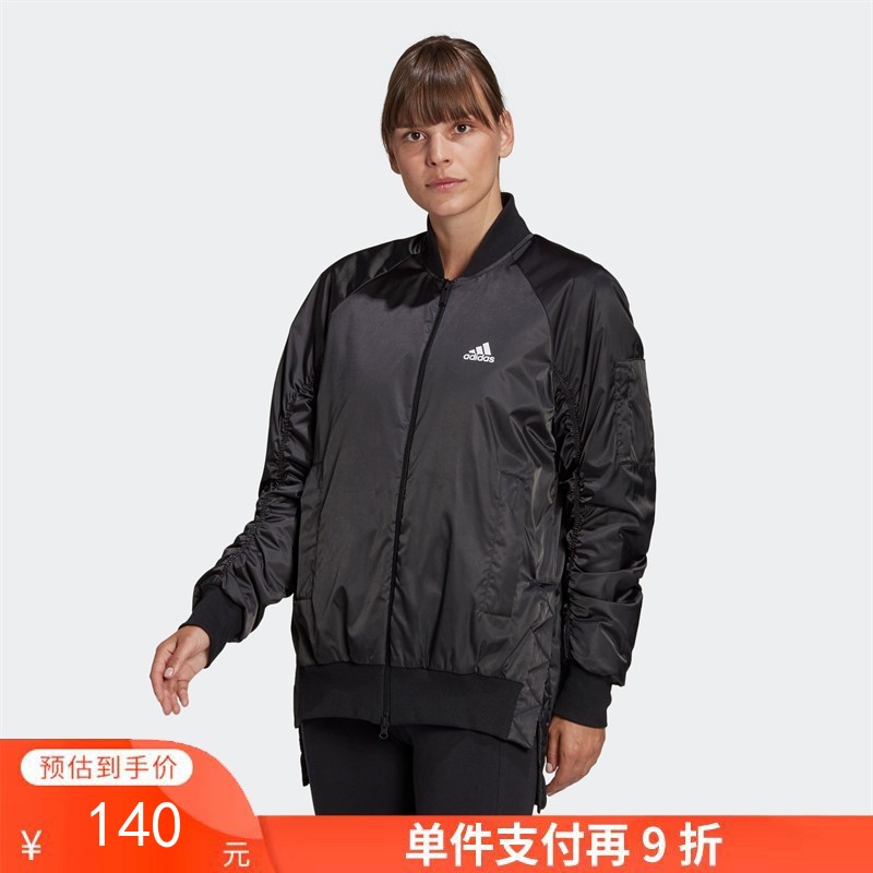 单件支付再9折 （YY）adidas/阿迪达斯  W S VRCT JK PAD女子户外运动型格夹克外套 FS2436