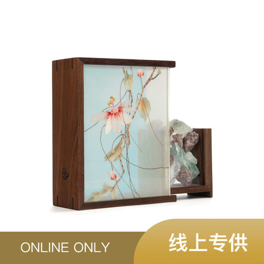 艷湘绣 流光溢彩 湘绣晶石香薰盒 商品图0