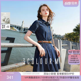 复古牛仔连衣裙