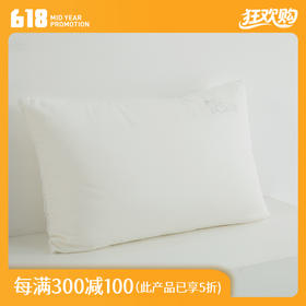 多喜爱 丝眠蚕丝蛋白润颜枕（白/粉）蚕丝枕太湖蚕丝+国产天丝低枕精致花边枕头枕芯成人枕芯无纺布袋包装
