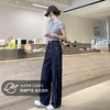 卷卷紫垂顺显瘦直筒牛仔裤 丝滑柔软不挑腿型 侧面双线设计分化腿部宽度 显瘦时尚精致 商品缩略图0