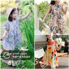 【39.9元起】儿童纯棉连衣裙莫奈花园郁金香女童夏季裙子涂鸦裙 商品缩略图0