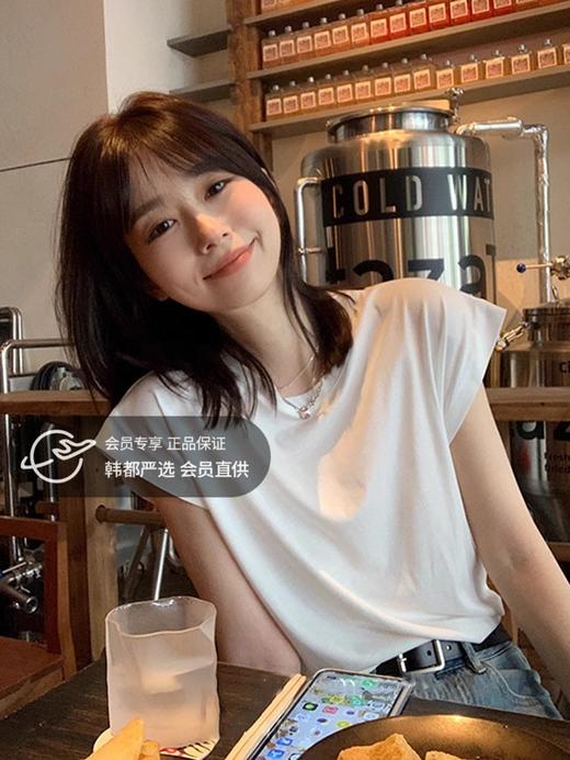 （79元3件 设满减）飞飞袖T恤 | 短袖T恤女夏休闲基础款 显瘦简约宽松百搭上衣 商品图0