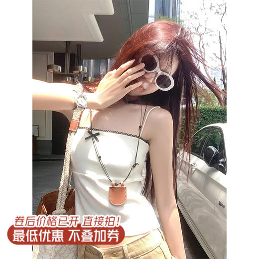 <曾小咸推荐>现货秒杀！卖完不补 ！微信打折价！甜辣妹蝴蝶结小背心带胸垫 日常99.99 立减50 秒杀49.99！ 商品图7