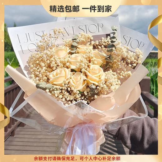 【女神节 永不凋零的花】节日送女友 送妈妈 永不凋零的永生花 送礼盒灯串 一片心意 尽在其中- LCHUA2 商品图0