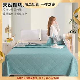 【裸睡无负担❗️艾草冰泉凉感被】体感立降5度，艾草逐蚊享受一整晚，好睡眠，艾草夏凉被冰泉凉感丝夏被，夏凉被空调被纯色夏季薄被子礼品被直播七夕新年礼盒年货礼盒