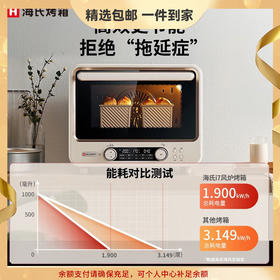 海氏（Hauswirt）i7风炉电烤箱家用专业烘焙多功能全自动大容量发酵箱 智能 米白色 40L 心选到家