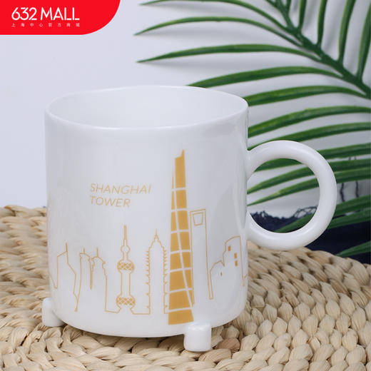 【632推荐】上海中心缩影金色马克杯 (景德镇制)-SH1136 商品图1