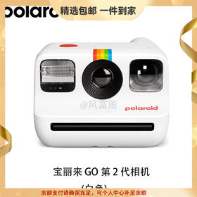宝丽来（Polaroid）Go 2 第二代  GoGen2 一次即时成像 拍立得 即时成像相机  相纸 胶片快显 小巧直出拍照 纯白9097 【官方标配 无相纸】