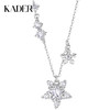 卡蒂罗/KADER 星光雪花项链 小众清冷感雪绒花璀璨繁花设计可调节锁骨链 闪耀星光满钻吊坠 925银 商品缩略图0