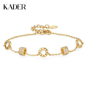 卡蒂罗/KADER  夜光小蛮腰手链 原创轻奢ins风小众精致纯银转运手饰可转动 百搭气质感显白贵气女生通勤穿搭