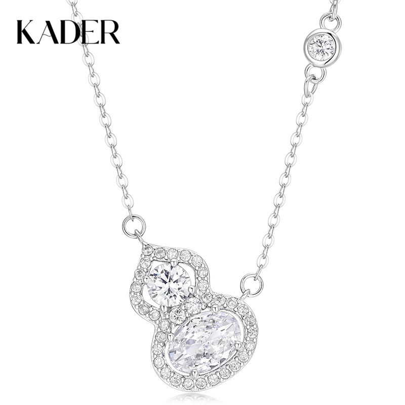 卡蒂罗/KADER 发财闪锆葫芦项链 新中式国潮福禄双全招财纳福转运上岸可调节锁骨链 精致轻奢百搭显白#好运