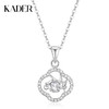 卡蒂罗/KADER 幸运四叶系列 幸运枝项链  相思乔木灵动枝叶跳动的心可调节锁骨链 简约百搭镂空设计#好运 925银 商品缩略图0