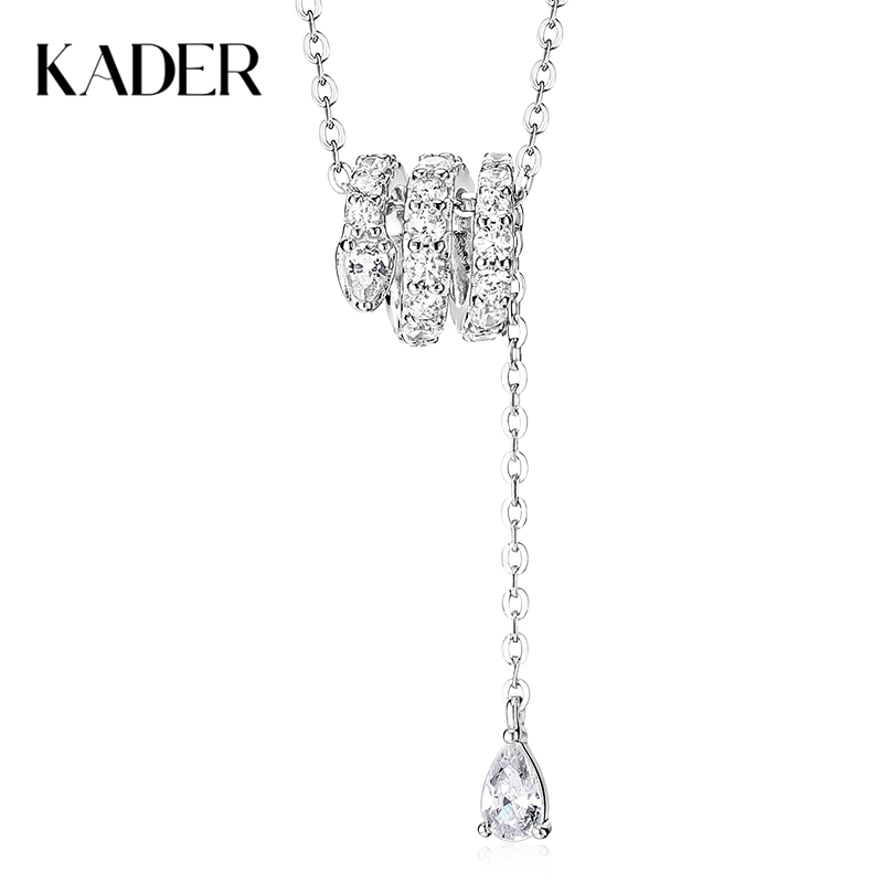 卡蒂罗KADER 灵蛇心愿小蛇小蛮腰项链 新中式 新年本命年闪耀锁骨链 满钻璀璨转运珠 新年礼物