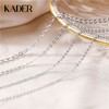 KADER卡蒂罗 0子链  S999银 单链，40CM+5CM  弹簧扣头925银    DIY手工搭配 商品缩略图0