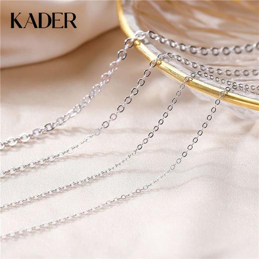 KADER卡蒂罗 0子链  S999银 单链，40CM+5CM  弹簧扣头925银    DIY手工搭配 商品图0