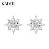 卡蒂罗/KADER 幸运雪花耳钉 幸运四叶草圣诞雪绒花原创造型设计爆闪耳饰 璀璨繁花闪耀秋冬吸睛养耳洞配饰 商品缩略图0