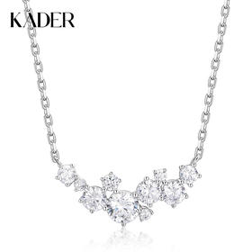 卡蒂罗KADER 星河之梦项链 璀璨闪耀吸睛满天星轻奢时尚法式小众设计锁骨链 日常百搭恋爱浪漫精致 925银 项链 女款 银色 礼盒款女生