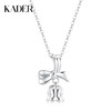 卡蒂罗KADER 铃兰花系列 铃兰丝带结项链 甜美气质小众简约高级日常通勤百搭锁骨链 幸福铃兰花流苏约会首饰 925 银色 女朋友闺蜜 商品缩略图0