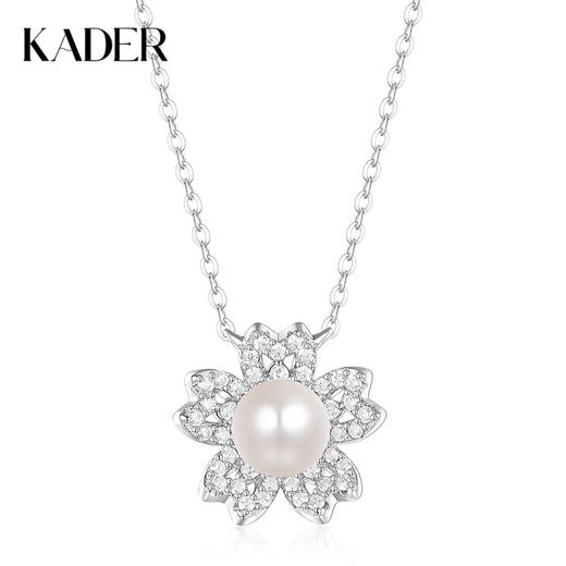 卡蒂罗KADER 樱花珍珠项链 璀璨闪耀镶嵌珍珠设计可调节锁骨链 优雅大气温柔气质 珍珠 项链 女款 商品图0